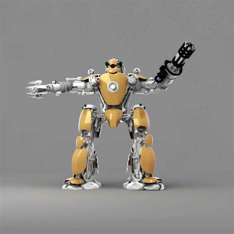 hi tech robot 3d max