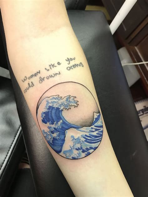 Japanese wave tattoo | Tattoos, Waves tattoo, Tattoo work