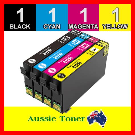 4x Generic Ink 812 812XL for Epson WorkForce Pro WF-7830 WF-7840 WF ...