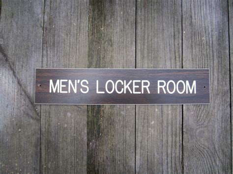 Mens Locker Room Vintage Sign Plastic Bar Mancave Decor Faux - Etsy