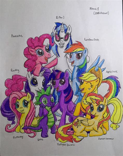 Mane 8 (MLP) by BozzerKazooers on DeviantArt