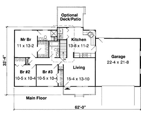 3 Bedroom Ranch Style Floor Plans - floorplans.click