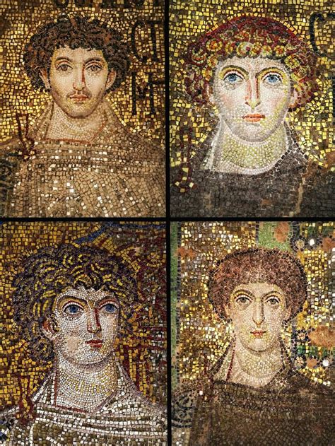 Byzantine mosaics from the dome of the Rotunda of Thessaloniki, a ...