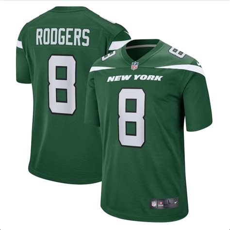 Camiseta Masculinos 2023NFL New York Jets Aaron Rodgers Verde Limitada Camisa De Futebol ...