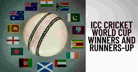 List Of ICC Cricket World Cup Winners And Runners-up: ODI & T20 ...