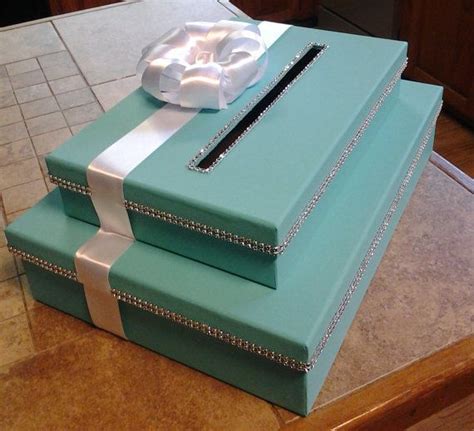 New Tiffany & Co inspired money gift card two tier box or in red or any ...