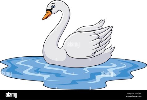 Cute Swan cartoon bird vector illustration Stock Vector Image & Art - Alamy