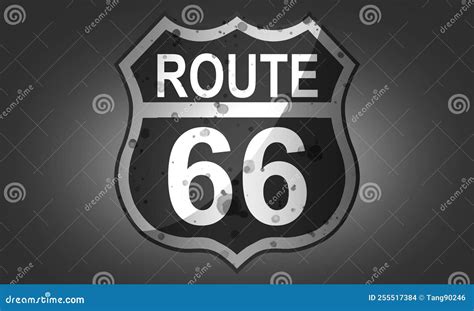 Route 66 Classic Icon, Travel Usa History Highway Stock Illustration ...