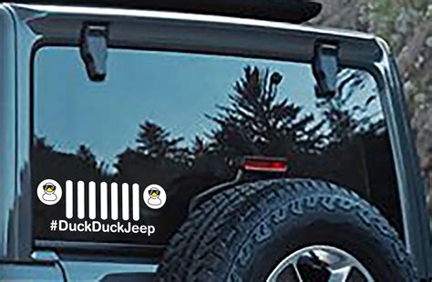 Ducking Jeep Decal - #DuckDuckJeep Decal - Jeep Decal - Jeep Ducks by LolasDesignLoft on Etsy # ...