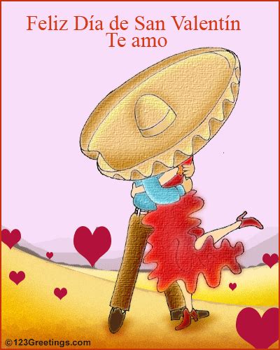 Spanish Valentine's Day Wish! Free Happy Valentine's Day eCards | 123 Greetings