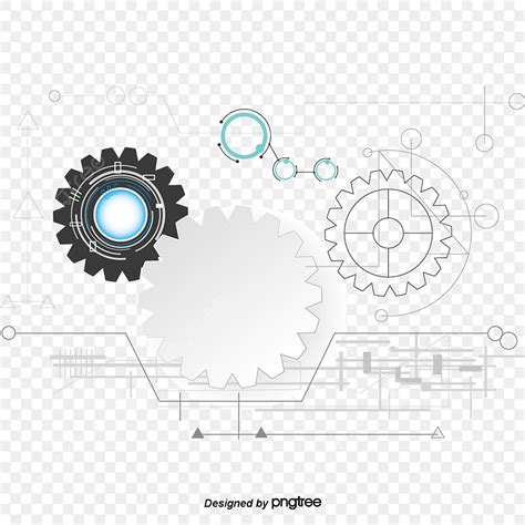 Science And Technology PNG Image, Science And Technology Circle Vector, Beautifully Gear ...