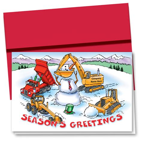 Construction Christmas Cards - Frosty Construction