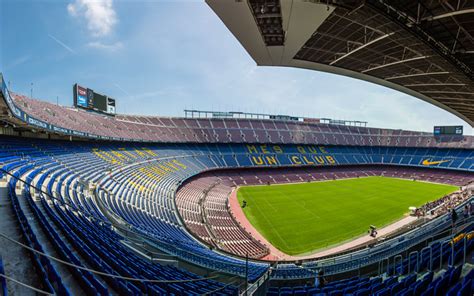 Download wallpapers Camp Nou, Barcelona, Spain, FCB, 4k, football stadium, sports arena, FC ...