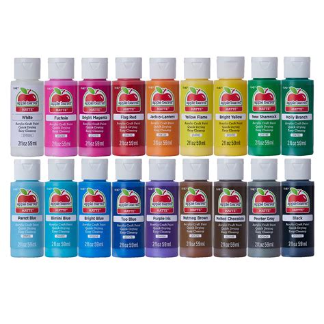 Buy Apple Barrel, Classic Elegance & Bold Impressions Collection Acrylic Craft Paint, 2 fl oz ...