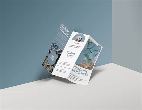 Free Canva Trifold Corporate Business Brochure Templates