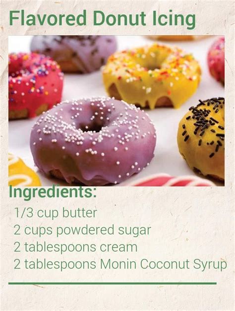 Flavored Donut Icing | Recipe | Donut icing, Icing recipe, Donuts