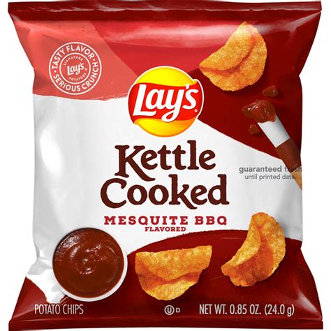 Lay's Kettle Cooked Mesquite Bbq Potato Chips . (0.85 oz) - Instacart