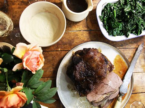 Slow-Roasted Oyster Blade with Onion Cream and Braised Cavolo Nero Recipe | Maggie Beer