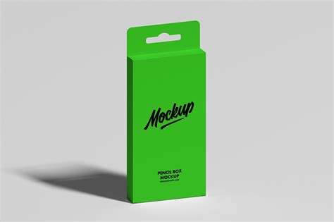 Premium Pencil Box Package Mockup - Mockup Hunts