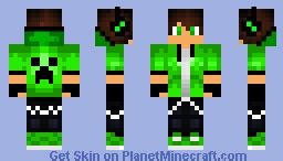 Green Gamer Boy Minecraft Skin