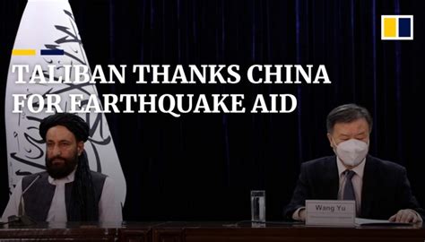 Taliban thanks China for earthquake relief in rare joint press ...