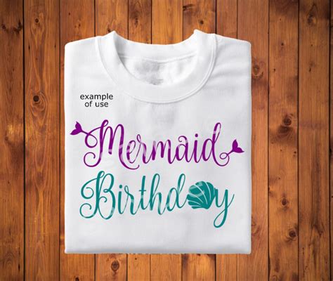 Mermaid Birthday Svg Birthday Girl Svg Mermaid Svg Mermaid Tail Svg Mermaid Svg File for Cricut ...