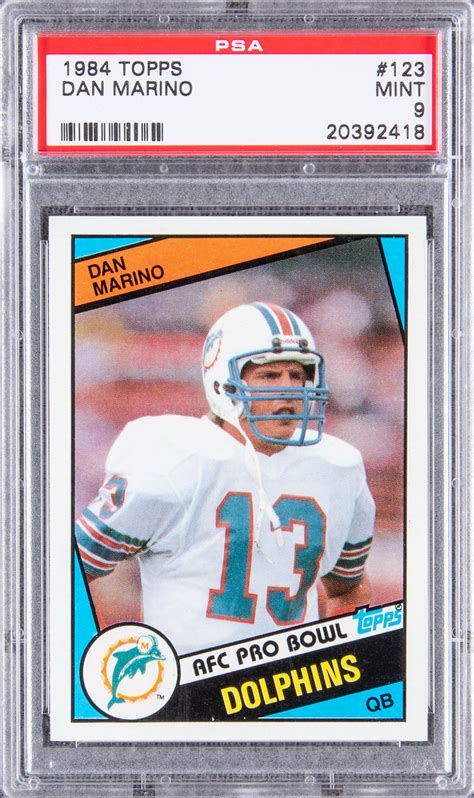 Lot Detail - 1984 Topps #123 Dan Marino Rookie Card – PSA MINT 9