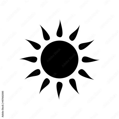 Sun Silhouette Vector