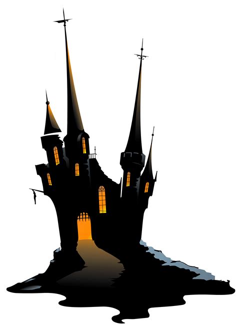 Free Haunted Castle Silhouette, Download Free Haunted Castle Silhouette png images, Free ...