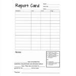 Report Card Format Template (1) - TEMPLATES EXAMPLE | TEMPLATES EXAMPLE
