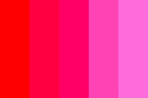 Red to Pink Color Palette