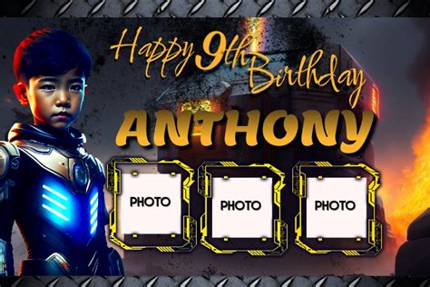 Anthony Birthday Banner Template | PosterMyWall