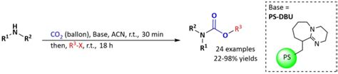 CO2-Based Carbamate Synthesis with Polymer-Supported Catalyst ...