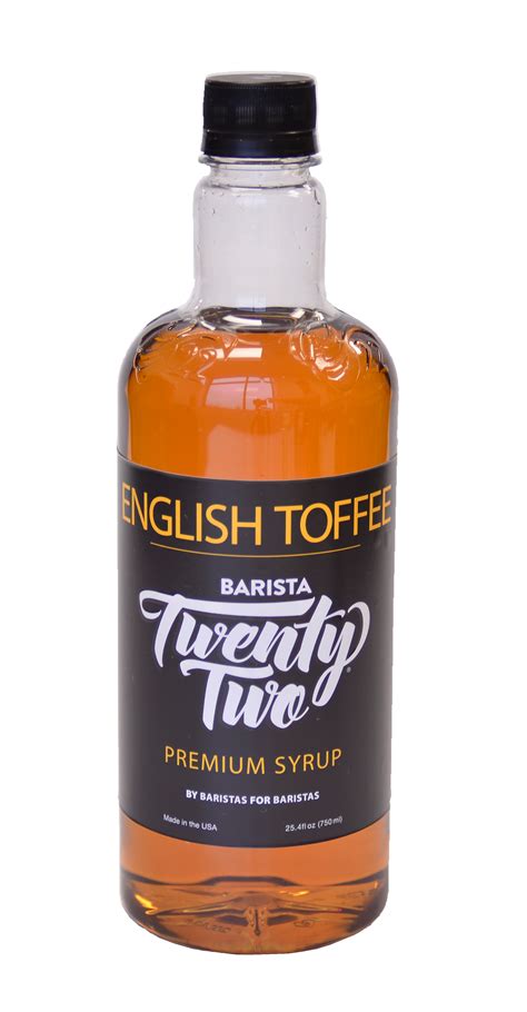 Barista 22 English Toffee Syrup - Dillanos Coffee Roasters