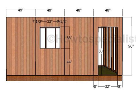 10x16 Shed Plans | HowToSpecialist - How to Build, Step by Step DIY Plans Diy Storage Shed Plans ...