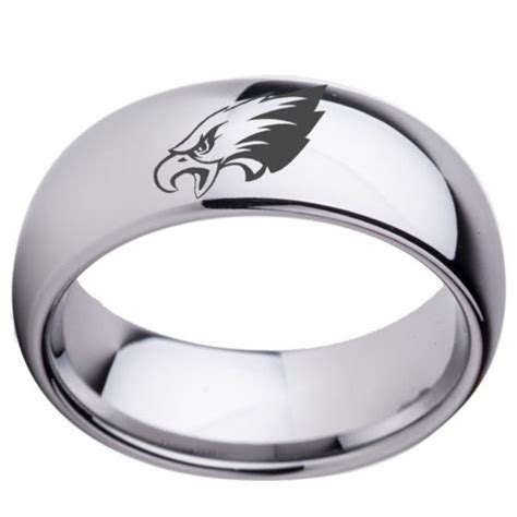 Eagles Super Bowl 2018 Tungsten Carbide Ring 8mm-Style: 1850