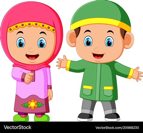 +60 Muslim Girl Cartoon Vector | Plazzzza