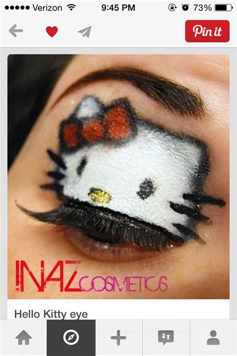 Hi kittyy | Hello kitty makeup, Hello kitty, Eye makeup