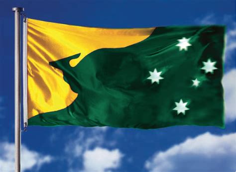 Australia's national colours are green and gold, the colours of its ...