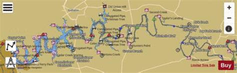 Old Hickory Lake Depth Map | Draw A Topographic Map