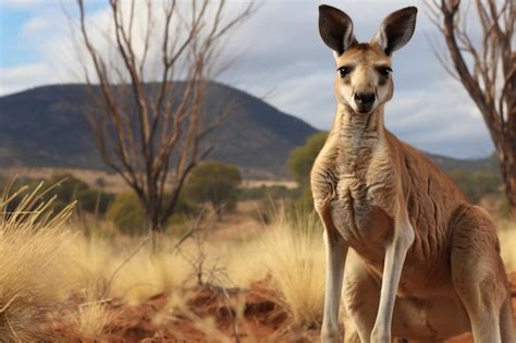 Premium AI Image | Kangaroo in the Australian outback Northern ...