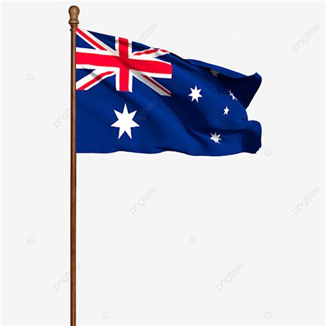 Flag Pole PNG Picture, Australia Flag With Pole, Australia Flag With ...