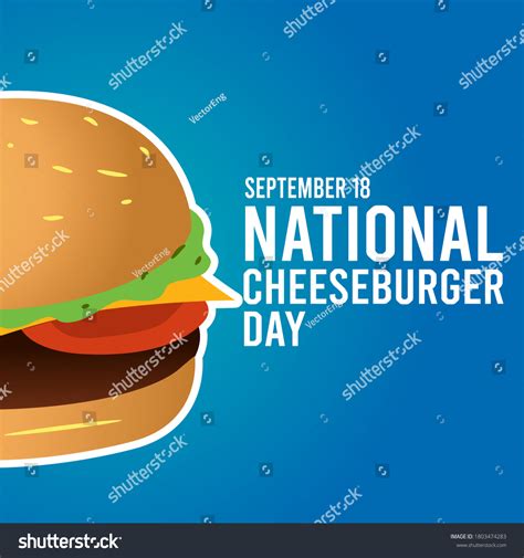 National Cheeseburger Day Vector Illustration Stock Vector (Royalty ...