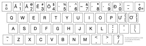 Vietnamese Transparent Keyboard Stickers | Keyshorts