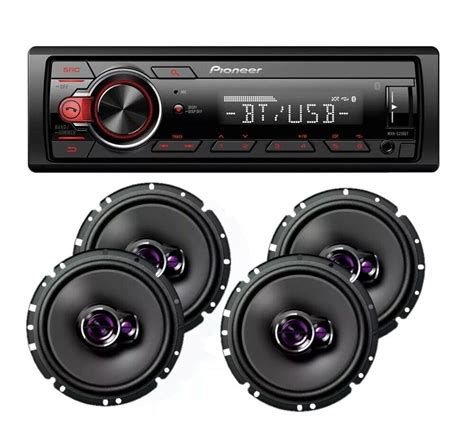 Pioneer Car Stereo Radio Bluetooth Mp3 + 2 Pair Pioneer 6 3/4" Car 3way Speakers | eBay