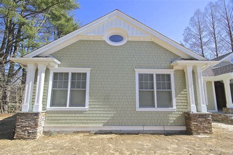 We recently completed this James Hardie Siding Project in Laurel Hollow, NY. The Heathered Moss ...