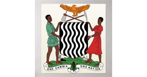 Zambia Coat of Arms detail Poster | Zazzle