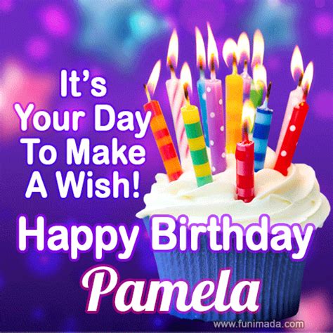 Happy Birthday Pamela GIFs - Download on Funimada.com