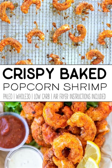 Crispy Baked Popcorn Shrimp | Popcorn shrimp, Whole food recipes, Popcorn shrimp recipe