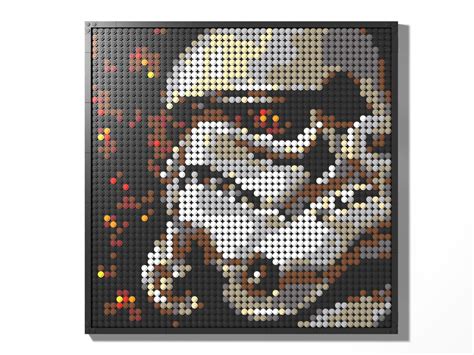 LEGO MOC Stormtrooper Mosaic Art by JoshBuildsStuff | Rebrickable ...